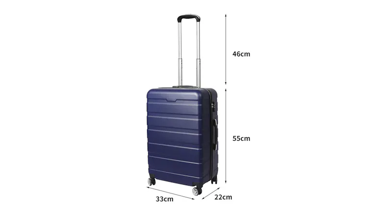 Slimbridge Designed Carry-On Hard Luggage Case 50cm - Navy Slimbridge Designed Carry-On Hard Luggage Case 50cm - Navy
