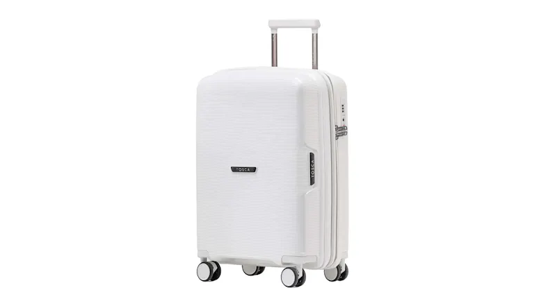 Tosca "Bel Air" Hardshell Suitcase 55cm - White Tosca "Bel Air" Hardshell Suitcase 55cm - White