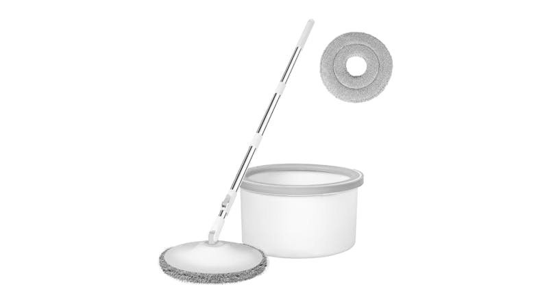 Cleanflo Spinning Mop and Bucket Set – White Cleanflo Spinning Mop and Bucket Set – White