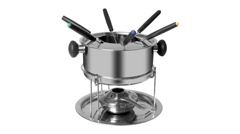 Toque Classic Staineless Steel Fondue Set 12pcs. Toque Classic Staineless Steel Fondue Set 12pcs.