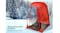 Monview Single-Person Pop-Up Shelter with PVC Windows, Removable Roof 2pcs. - Red Monview Single-Person Pop-Up Shelter with PVC Windows, Removable Roof 2pcs. - Red