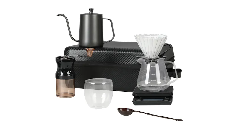 Mountview Travel Pourover Coffee Set 9pcs. Mountview Travel Pourover Coffee Set 9pcs.