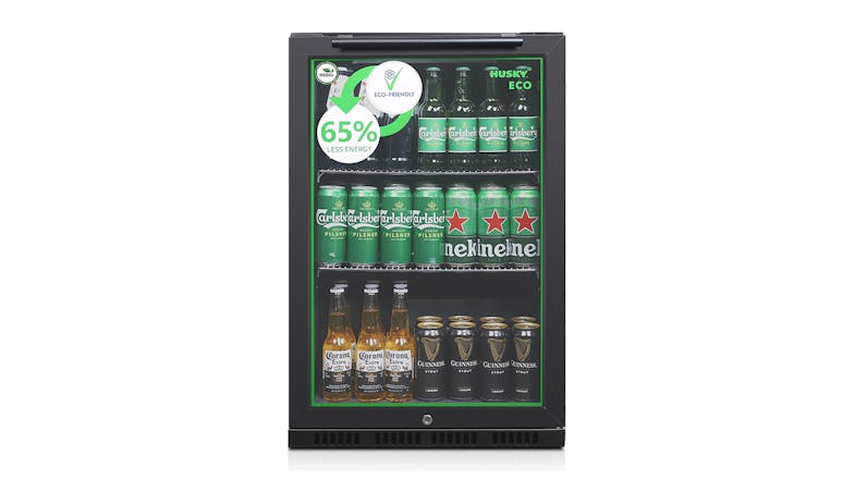Husky 90L Beverage Centre Bar Fridge - Black (C1HECO840BKAU) Husky 90L Beverage Centre Bar Fridge - Black (C1HECO840BKAU)