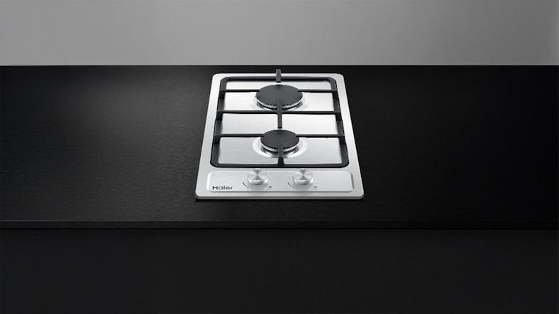 Haier 30cm 2 Burner Gas Cooktop - Stainless Steel (500 Series/HCG302WFCX3) Haier 30cm 2 Burner Gas Cooktop - Stainless Steel (500 Series/HCG302WFCX3)