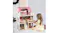 Bopeep Painted Wooden Dollhouse with Furniture, Pet Dog Bopeep Painted Wooden Dollhouse with Furniture, Pet Dog