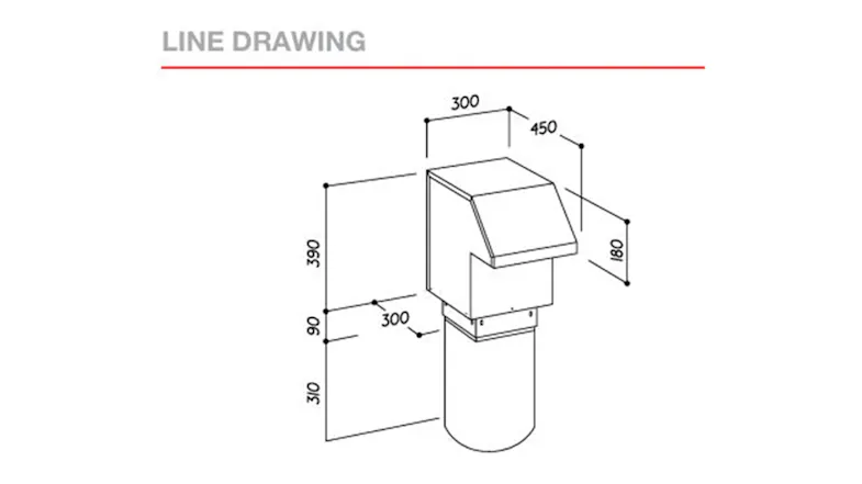 Sirius Motor for Rangehood - External & Roof Mounted - Stainless Steel (SEM5XS316) Sirius Motor for Rangehood - External & Roof Mounted - Stainless Steel (SEM5XS316)