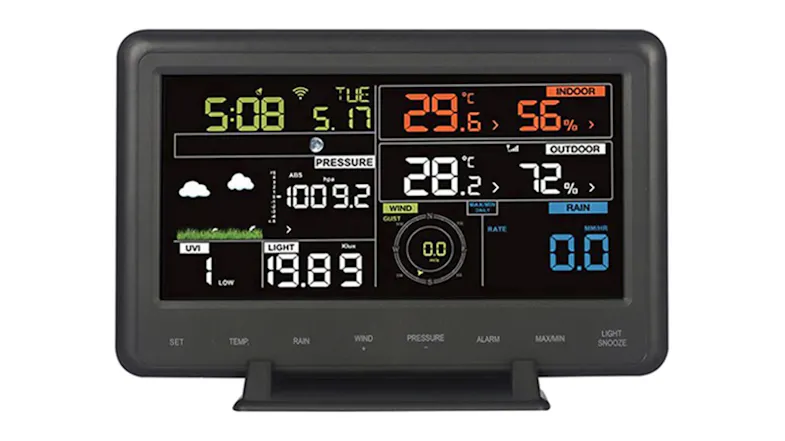 TESA Wireless Wi-fi Enabled Professional All-in-One Weather Station with Wind and Rain Monitor, Colour Display TESA Wireless Wi-fi Enabled Professional All-in-One Weather Station with Wind and Rain Monitor, Colour Display