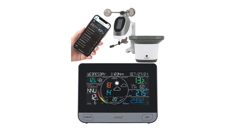 La Crosse Wireless App Enabled Complete Weather Station with Wind and Rain Monitor, Forecasting La Crosse Wireless App Enabled Complete Weather Station with Wind and Rain Monitor, Forecasting