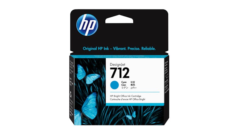HP #712 Cyan Bright Office Printer Ink Cartridge 29ml 3ED67A HP #712 Cyan Bright Office Printer Ink Cartridge 29ml 3ED67A