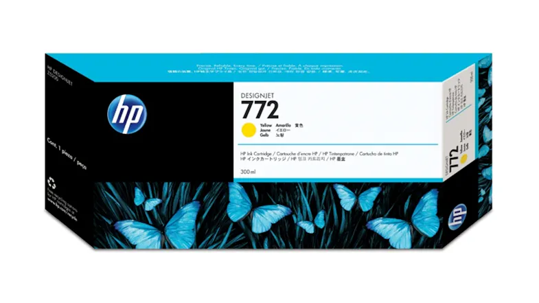 HP #772 Yellow DesignJet Printer Ink Cartridge 300ml CN630A HP #772 Yellow DesignJet Printer Ink Cartridge 300ml CN630A