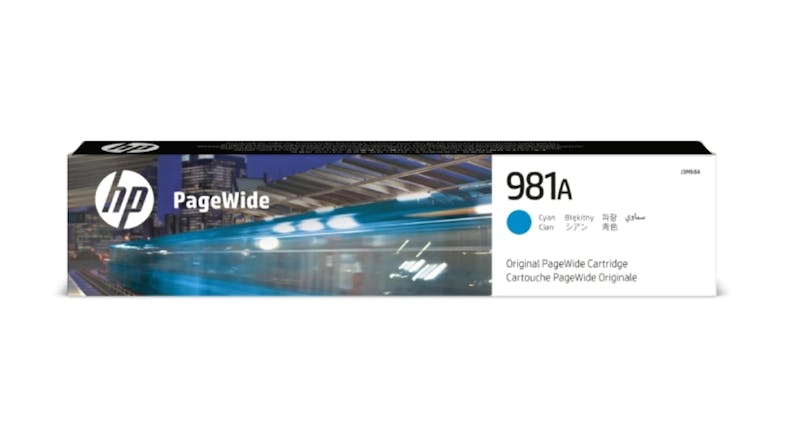 HP #981A Cyan PageWide Original Printer Ink Cartridge J3M68A HP #981A Cyan PageWide Original Printer Ink Cartridge J3M68A