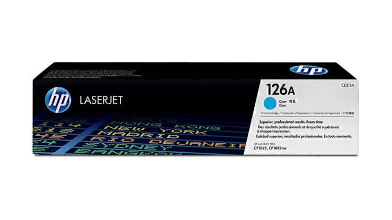 HP #126A Cyan Original LaserJet Printer Toner Cartridge CE311A HP #126A Cyan Original LaserJet Printer Toner Cartridge CE311A