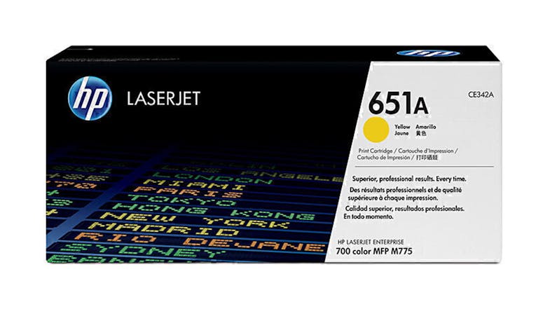 HP #651A Yellow Original LaserJet Printer Toner Cartridge CE342A HP #651A Yellow Original LaserJet Printer Toner Cartridge CE342A