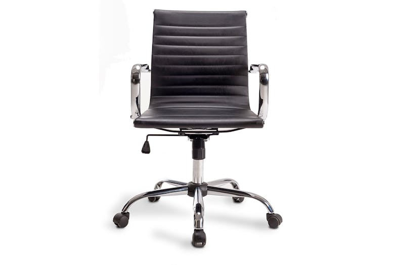 Line Office Chair by TGV - Black with fixed loop leg Line Office Chair by TGV - Black with fixed loop leg