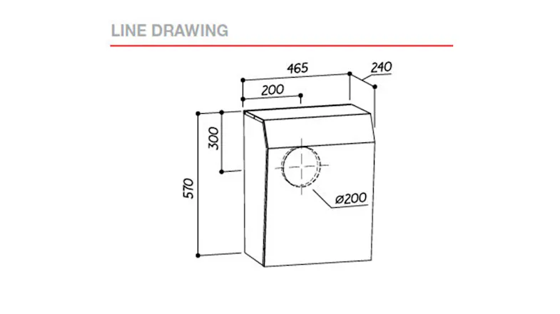 Sirius Motor for Rangehood - External & Wall Mounted - Stainless Steel (SEM71) Sirius Motor for Rangehood - External & Wall Mounted - Stainless Steel (SEM71)