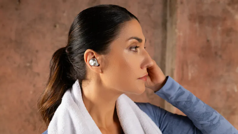 Technics EAH-AZ100E Adaptive Noise Cancelling Wireless In-Ear Headphones - Silver Technics EAH-AZ100E Adaptive Noise Cancelling Wireless In-Ear Headphones - Silver