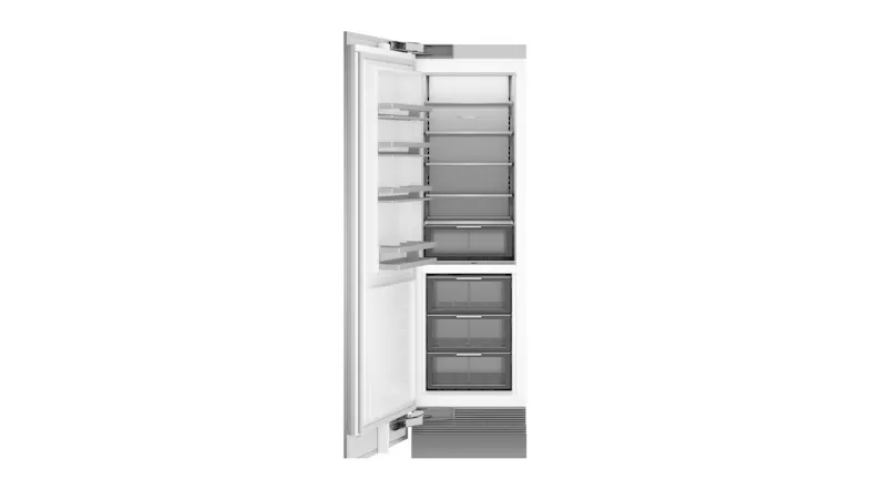 A full view of the fridge's interior and compartments A full view of the fridge's interior and compartments