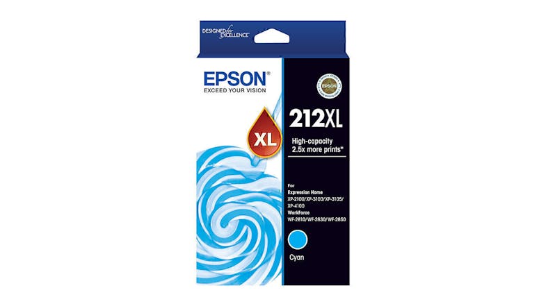 Epson 212 High Yield Cyan Replacement Printer Ink Cartridge Epson 212 High Yield Cyan Replacement Printer Ink Cartridge