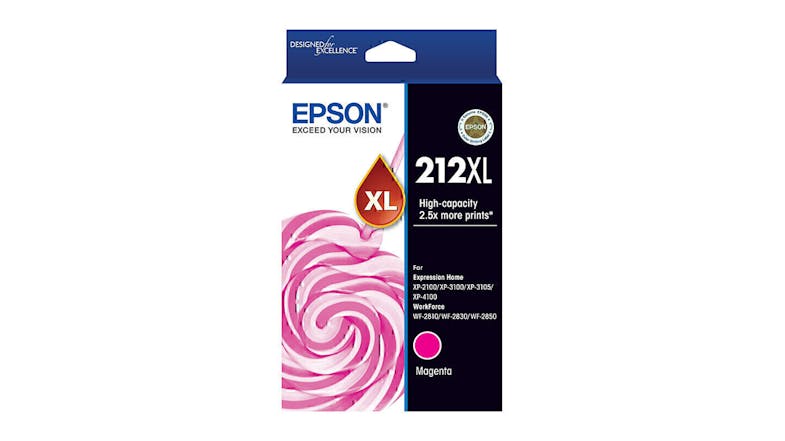Epson 212 High Yield Magenta Replacement Printer Ink Cartridge Epson 212 High Yield Magenta Replacement Printer Ink Cartridge