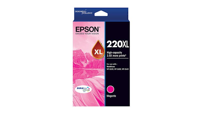 Epson 220 High Yield Magenta Replacement Printer Ink Cartridge Epson 220 High Yield Magenta Replacement Printer Ink Cartridge