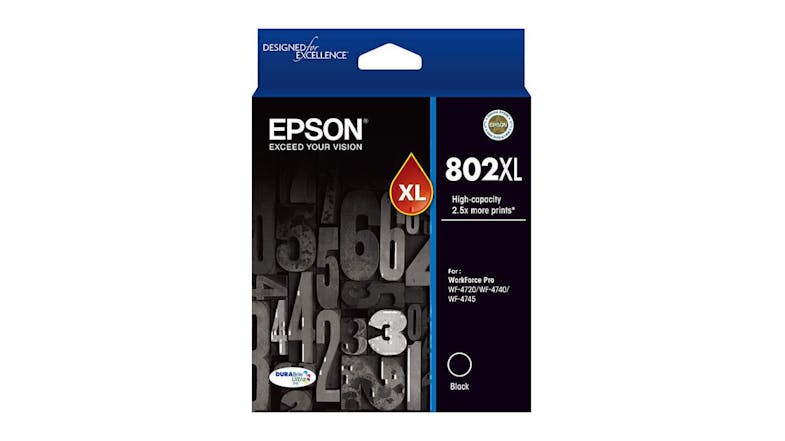 Epson 802 Black XL Replacement Printer Ink Cartridge Epson 802 Black XL Replacement Printer Ink Cartridge