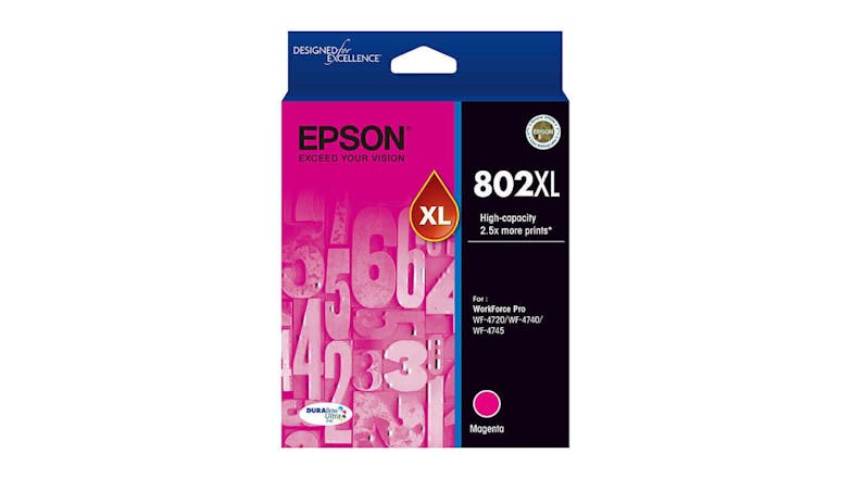 Epson 802 Magenta XL Replacement Printer Ink Cartridge Epson 802 Magenta XL Replacement Printer Ink Cartridge