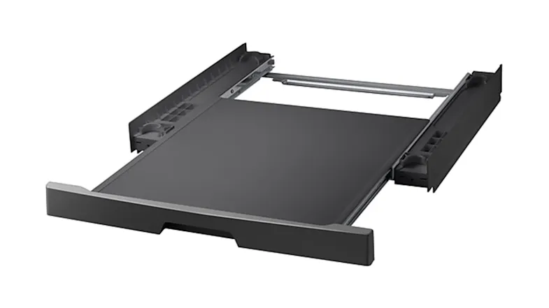Samsung Stacking Kit with Slide Out Shelf for Front Loading Washing Machine & Dryer - Black Caviar (SKK-UUB) Samsung Stacking Kit with Slide Out Shelf for Front Loading Washing Machine & Dryer - Black Caviar (SKK-UUB)