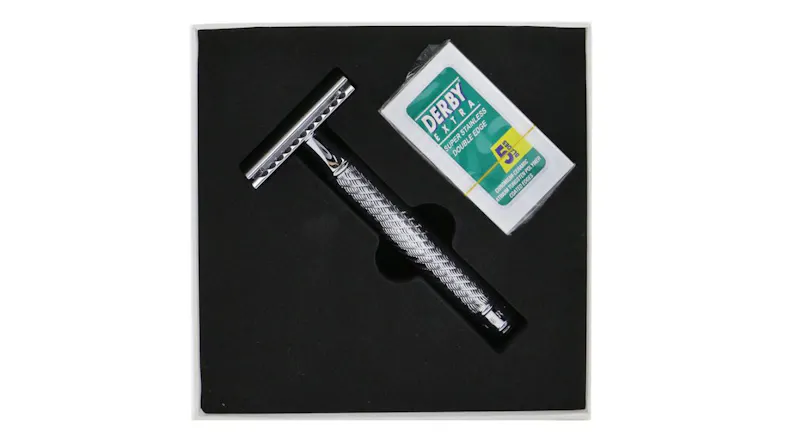Baxter Of California Double Edge Safety Razor + 5 Blades - 2pcs Baxter Of California Double Edge Safety Razor + 5 Blades - 2pcs