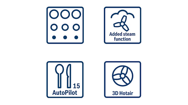 Bosch 71L Built-In Oven with 8 Functions - Black (HRG572EB3A) Bosch 71L Built-In Oven with 8 Functions - Black (HRG572EB3A)