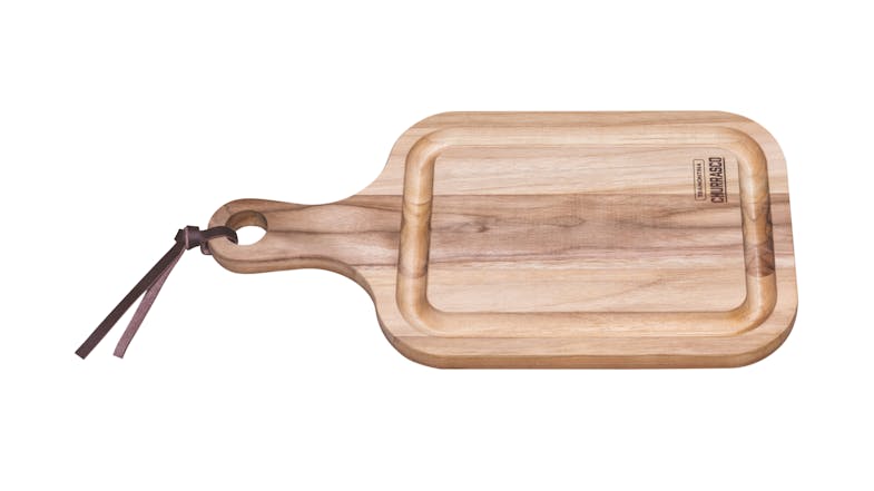 Tramontina Teak Cutting Board with Handle 400 x 210mm Tramontina Teak Cutting Board with Handle 400 x 210mm