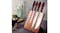 Tramontia Churrasco Knife and Block Set 5pcs. - Red Wood Tramontia Churrasco Knife and Block Set 5pcs. - Red Wood