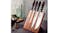 Tramontia Churrasco Knife and Block Set 5pcs. - Brown Tramontia Churrasco Knife and Block Set 5pcs. - Brown