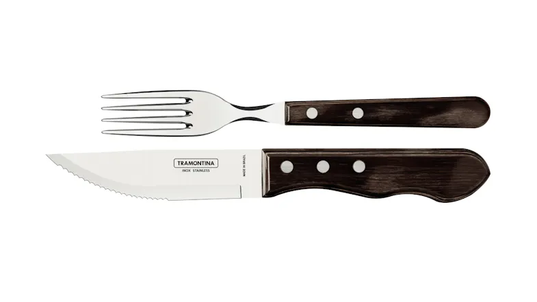 Tramontina Churrasco Jumbo Point Steak Cutlery Set 12pcs. - Brown Tramontina Churrasco Jumbo Point Steak Cutlery Set 12pcs. - Brown