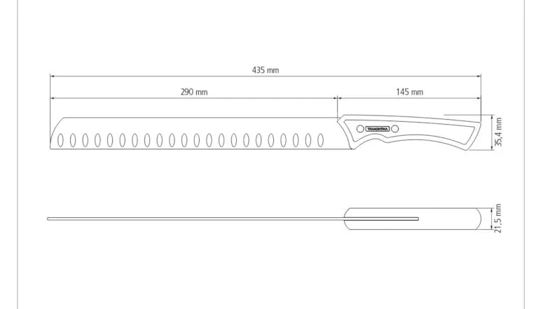 Tramontina Churrasco Black Collection Brisket Knife 29cm Tramontina Churrasco Black Collection Brisket Knife 29cm