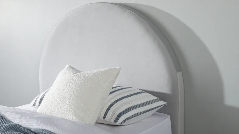 Zoey King Single Headboard - Sky Zoey King Single Headboard - Sky