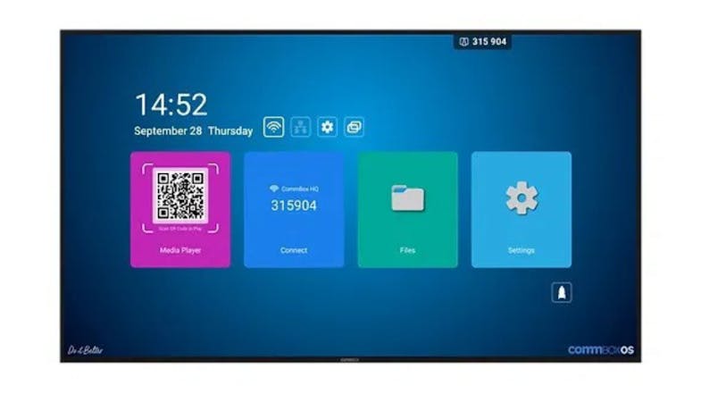 Commbox Intelligent Digital Display with Speakers, CommboxOS 75" Commbox Intelligent Digital Display with Speakers, CommboxOS 75"
