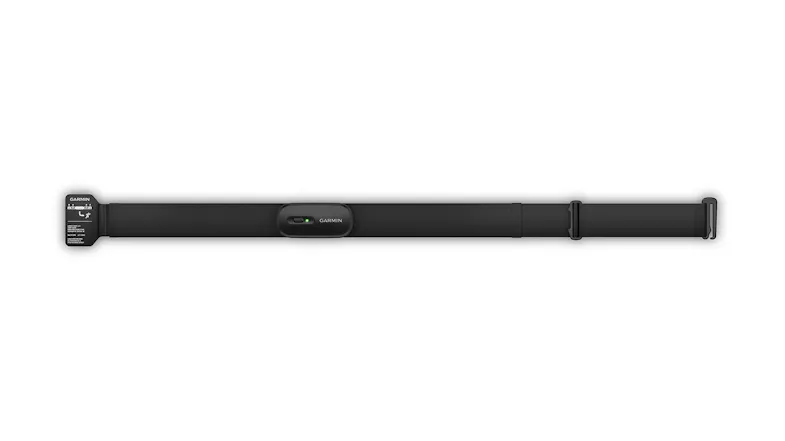 Heart rate monitor device attached on a strap Heart rate monitor device attached on a strap