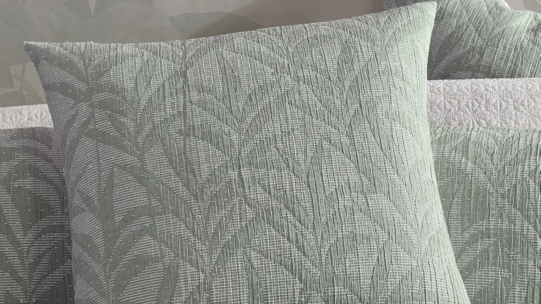 Kailani Cilantro European Pillowcase by Platinum Kailani Cilantro European Pillowcase by Platinum