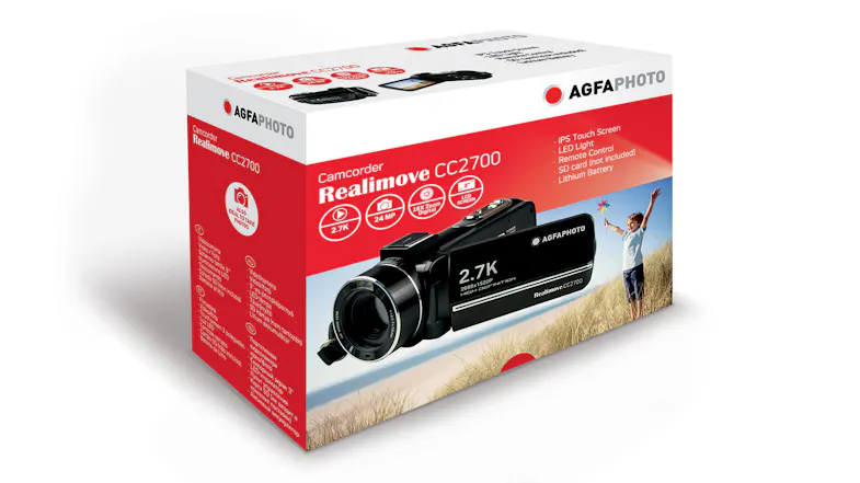 AGFAPHOTO Realimove CC2700 Digital Camcorder - Black AGFAPHOTO Realimove CC2700 Digital Camcorder - Black