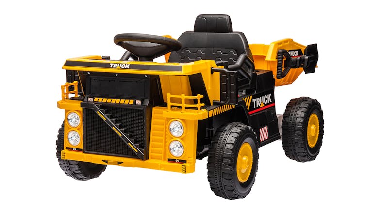 TSB Living Ride-On Car - Yellow Dumper with Shovel, Tipper TSB Living Ride-On Car - Yellow Dumper with Shovel, Tipper