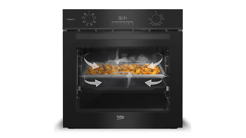 Beko 60cm Built-In Steam Oven with 8 Functions - Dark Stainless Steel (BBO6851MDX) Beko 60cm Built-In Steam Oven with 8 Functions - Dark Stainless Steel (BBO6851MDX)