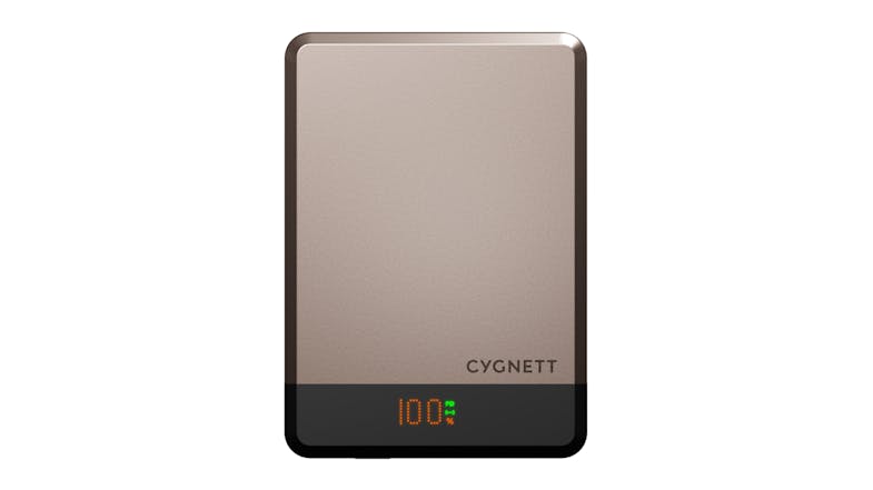 Cygnett MagSlim 10,000mAh Magnetic Wireless Power Bank - Champagne (CY5279PBCHE) Cygnett MagSlim 10,000mAh Magnetic Wireless Power Bank - Champagne (CY5279PBCHE)