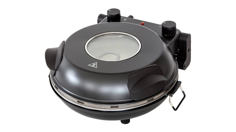 Healthy Choice Benchtop Pizza Oven with Viewing Window, Thermal Controls 30.5cm - Black Healthy Choice Benchtop Pizza Oven with Viewing Window, Thermal Controls 30.5cm - Black