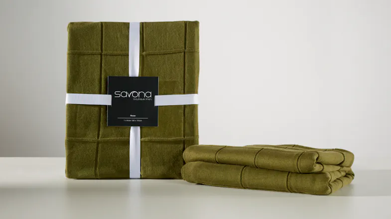Walter Throw by Savona - Olive Walter Throw by Savona - Olive