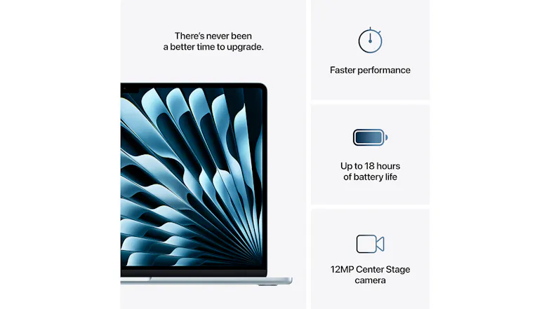 Apple MacBook Air 15" M4 Chip with 10-Core CPU & 10-Core GPU 16GB-RAM 256GB-SSD Apple Intelligence - Sky Blue (2025) Apple MacBook Air 15" M4 Chip with 10-Core CPU & 10-Core GPU 16GB-RAM 256GB-SSD Apple Intelligence - Sky Blue (2025)