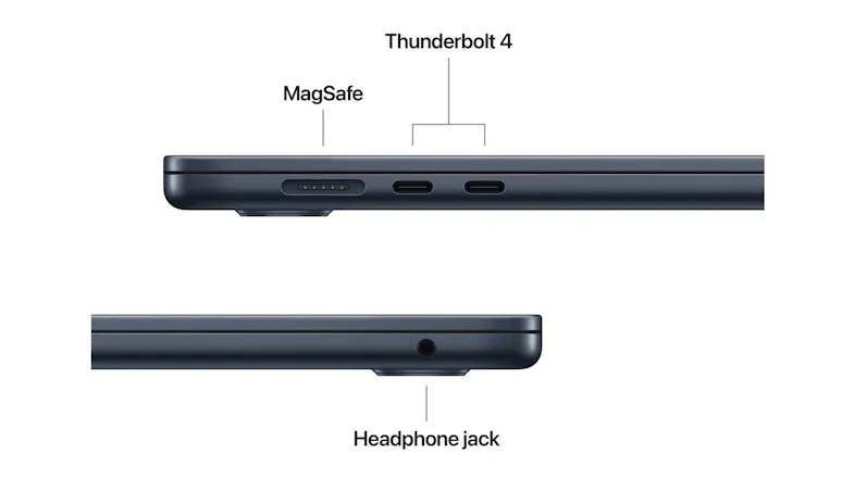 Apple MacBook Air 15" M4 Chip with 10-Core CPU & 10-Core GPU 16GB-RAM 256GB-SSD Apple Intelligence - Midnight (2025) Apple MacBook Air 15" M4 Chip with 10-Core CPU & 10-Core GPU 16GB-RAM 256GB-SSD Apple Intelligence - Midnight (2025)