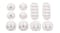 HOD Cable Organiser Set 4 x 10pcs. - White HOD Cable Organiser Set 4 x 10pcs. - White
