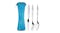 HOD Portable Camping Stainless Steel Cutlery Set - Blue HOD Portable Camping Stainless Steel Cutlery Set - Blue