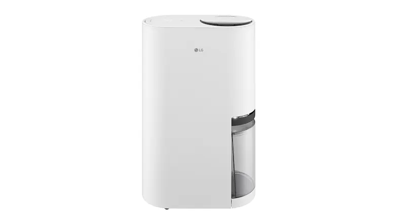A side view of LG smart inverter dehumidifier A side view of LG smart inverter dehumidifier