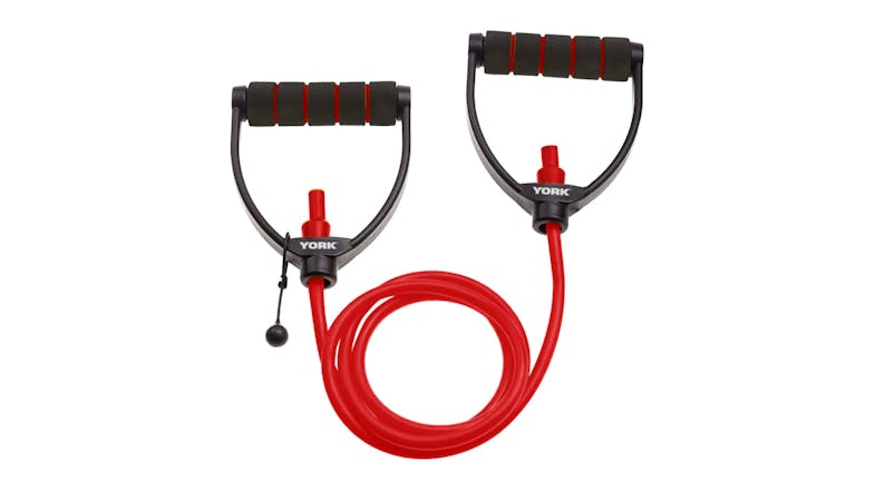 York Adjustable Resistance Tube with Handles Light - Yellow York Adjustable Resistance Tube with Handles Light - Yellow
